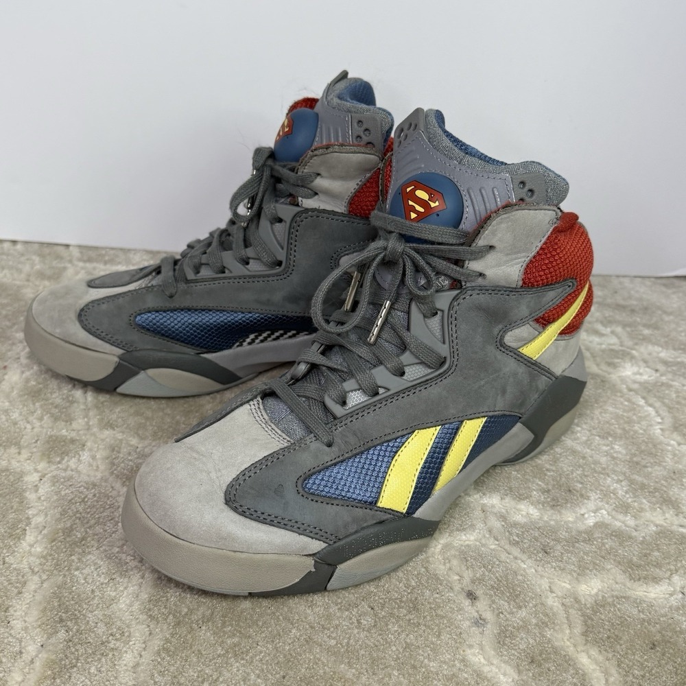 Reebok Shaq‎ Attaq DC Comics Grey Red Superman Man of Steel HQ4587 Men's 7 Shoes